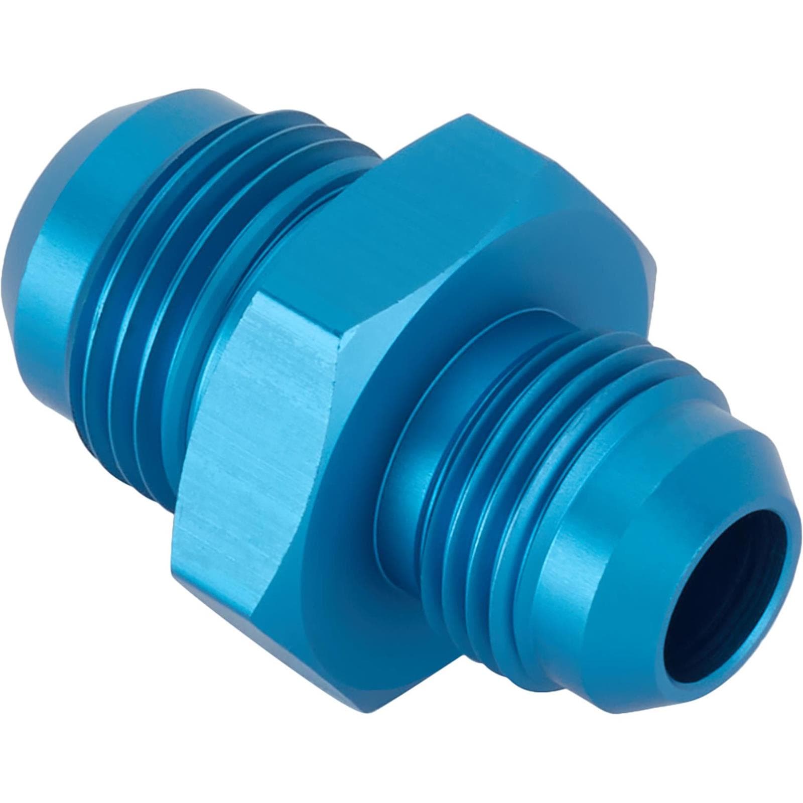 Aluminum Flare Reducer Adapter, Blue, -8 AN to -10 AN