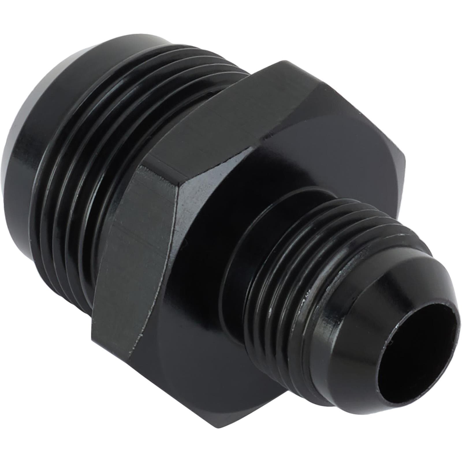 Aluminum Flare Reducer Adapter, Black, -10 AN to -16 AN