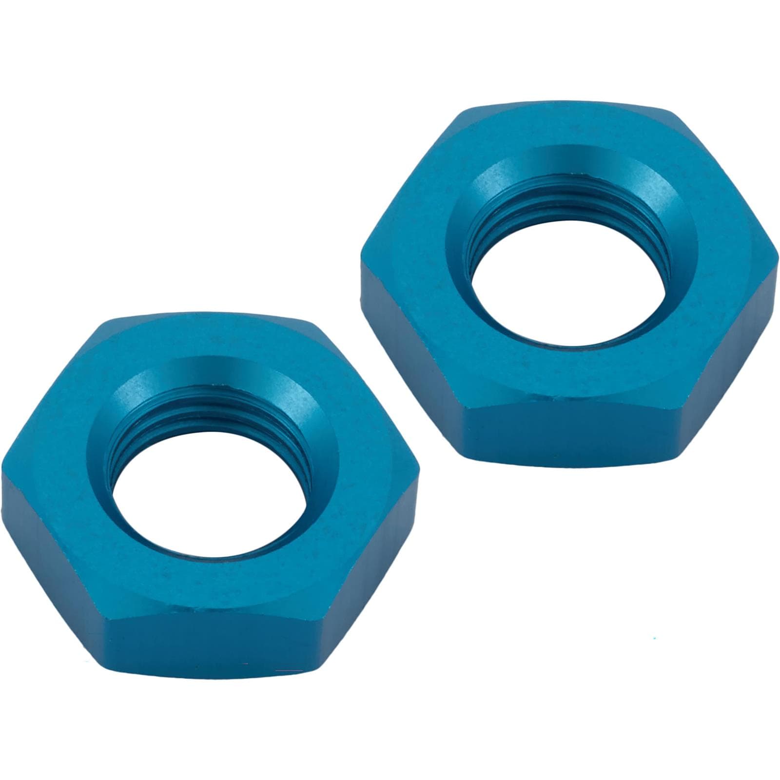 Aluminum Bulkhead Jam Nut, Blue, -3 AN