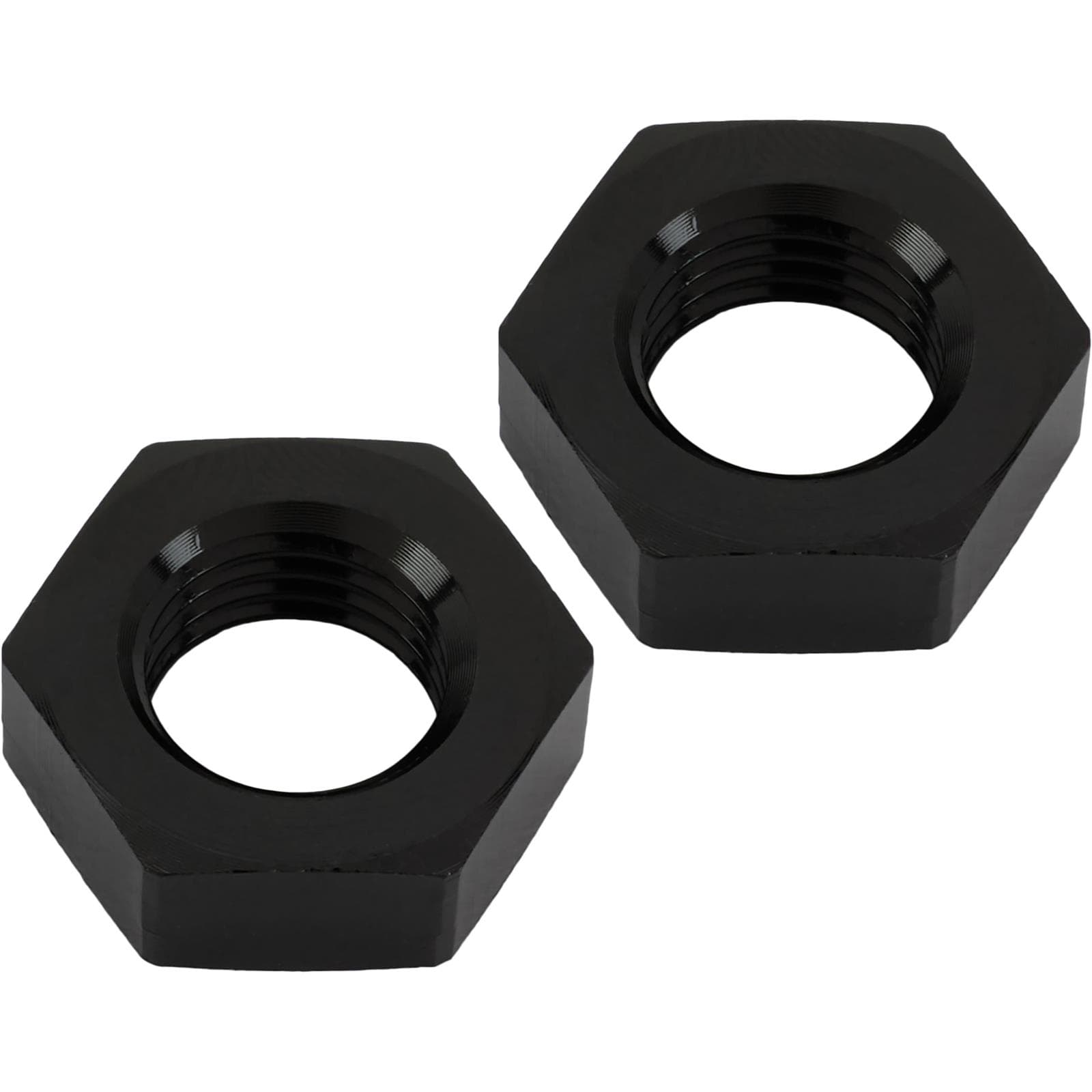 Aluminum Bulkhead Jam Nut, Black, -4 AN