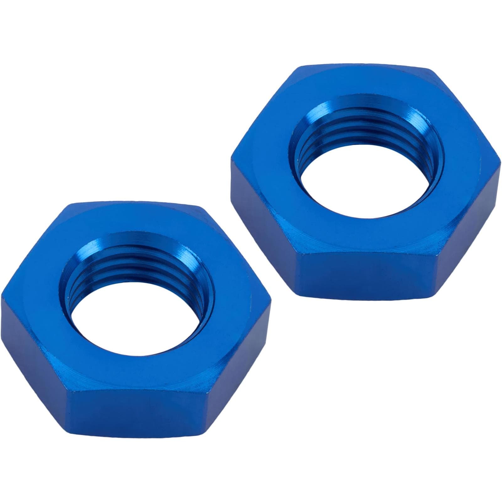 Aluminum Bulkhead Jam Nut, Blue, -4 AN