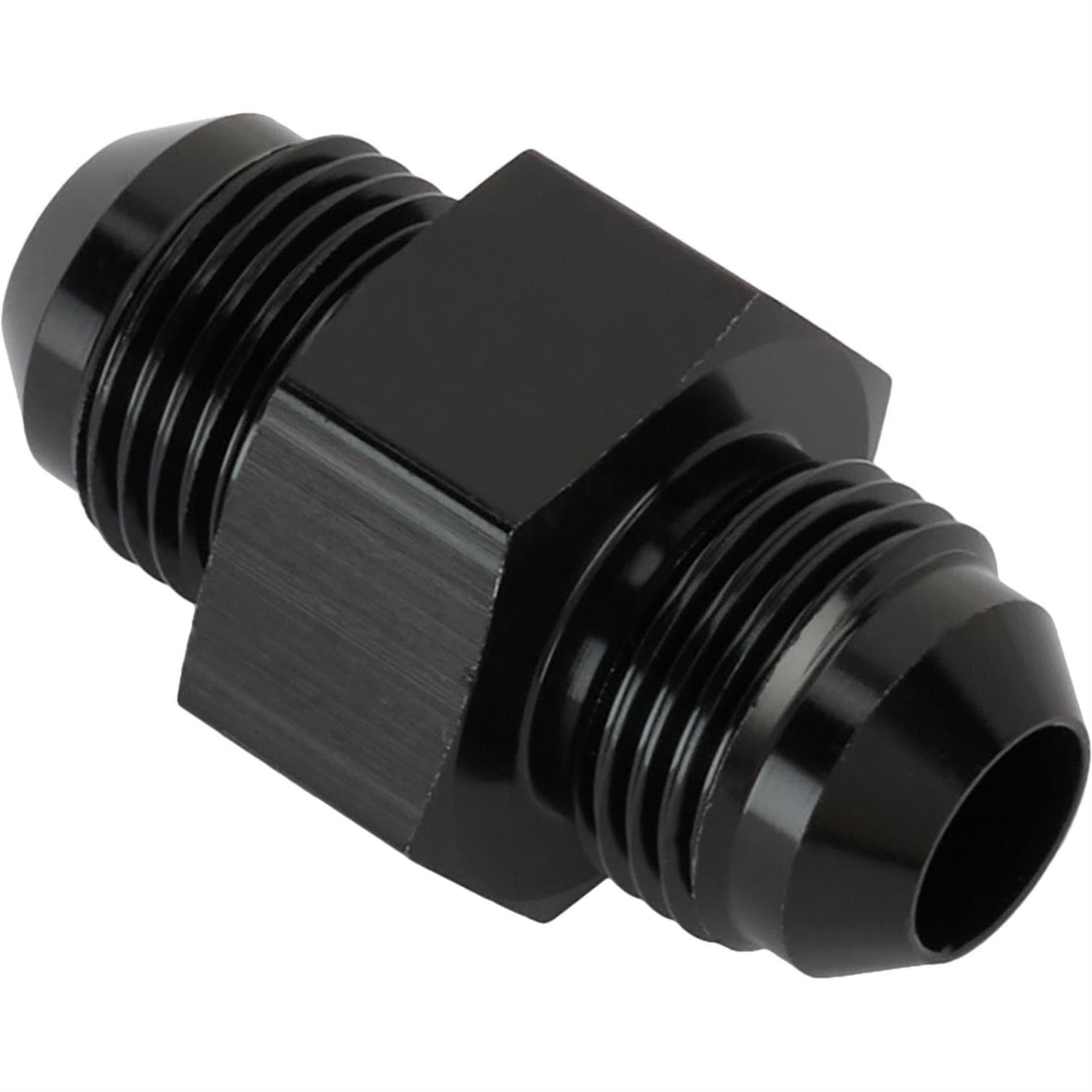 Inline Fuel Pressure Adapter, -8 AN to -8 AN w/ 1/8Inch NPT, Black