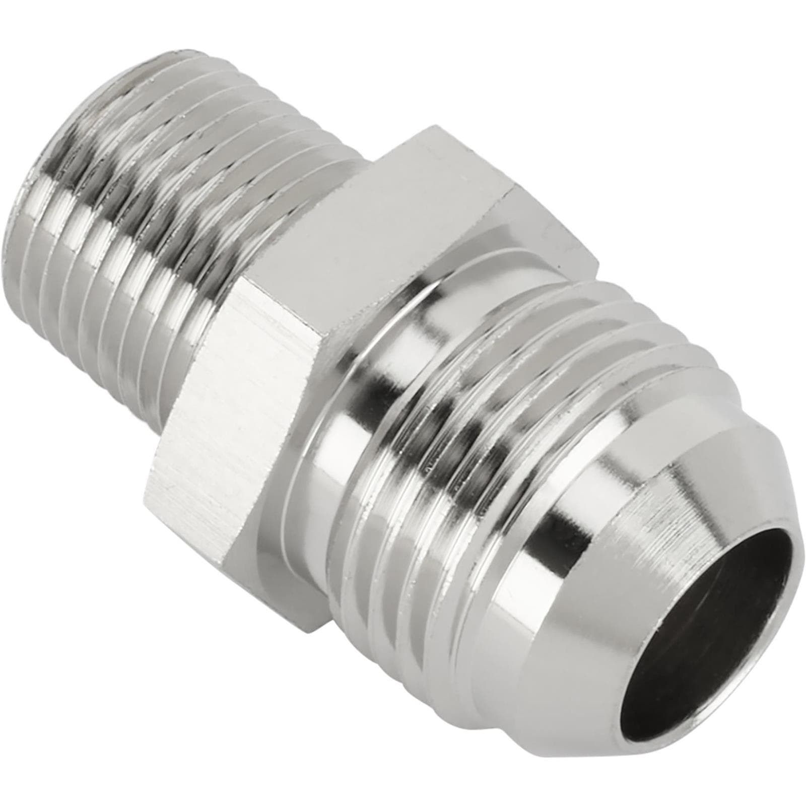 Nickel Straight Flare to Pipe Adapter Fitting, -10 AN to 3/8 Inch NPT
