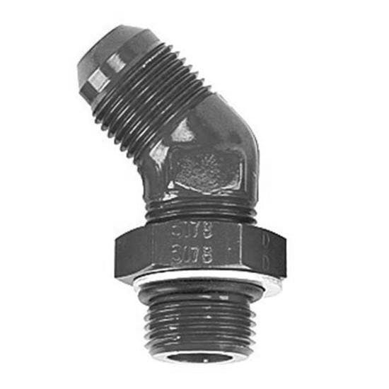 Goodridge AN922-10DBLK -10 AN to -10 Port Fitting, 45 Degree, Black