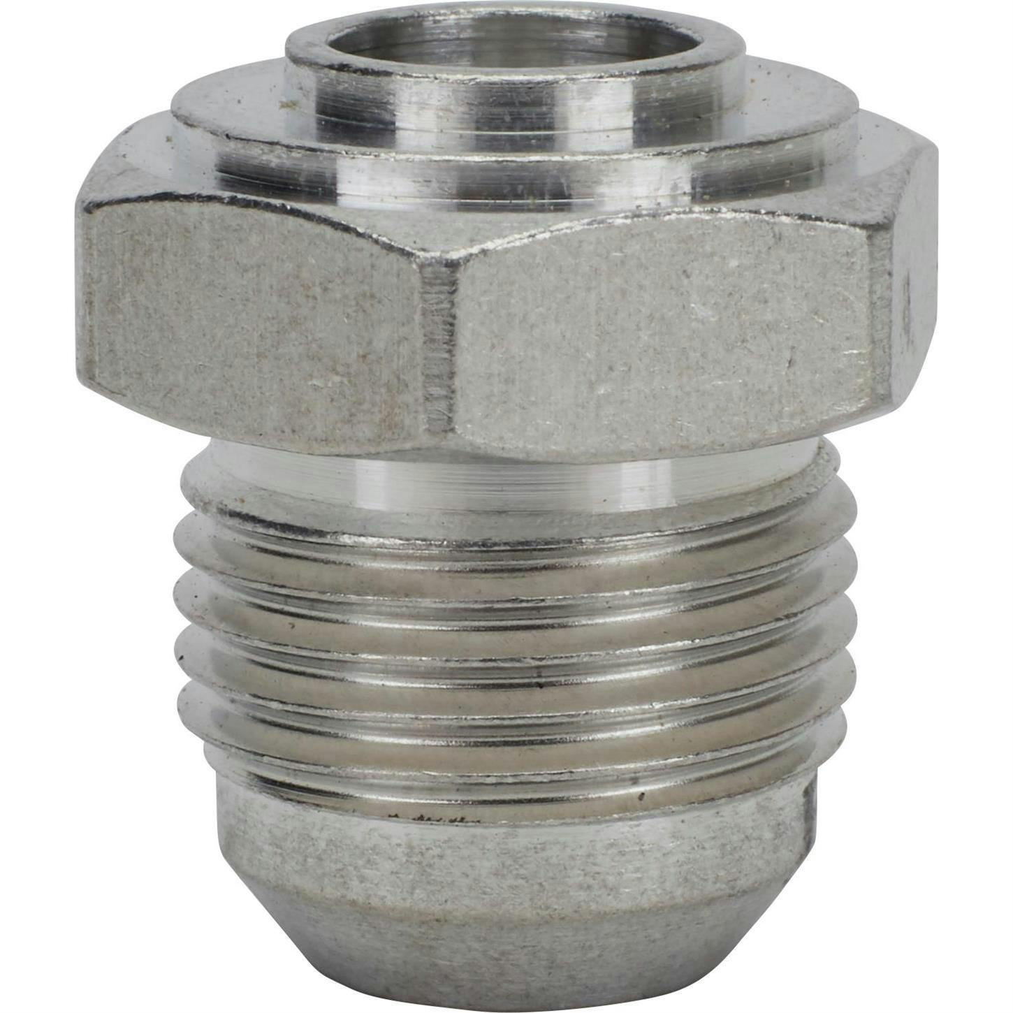 Male Aluminum 37 Degree AN Flare Weld Bung Fitting, -8 AN