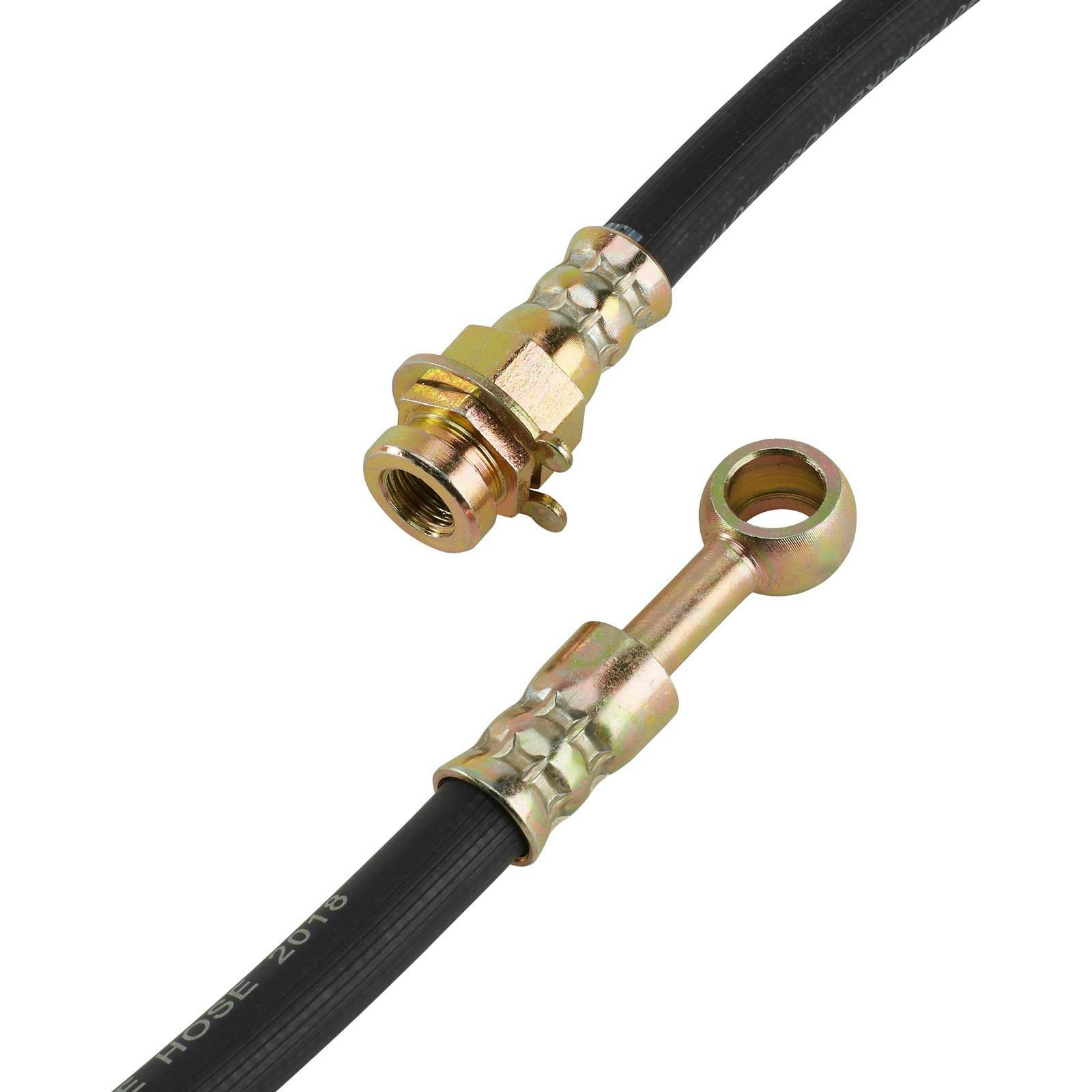 Rubber Front Brake Lines & Fitting Kit, 10mm-1.5