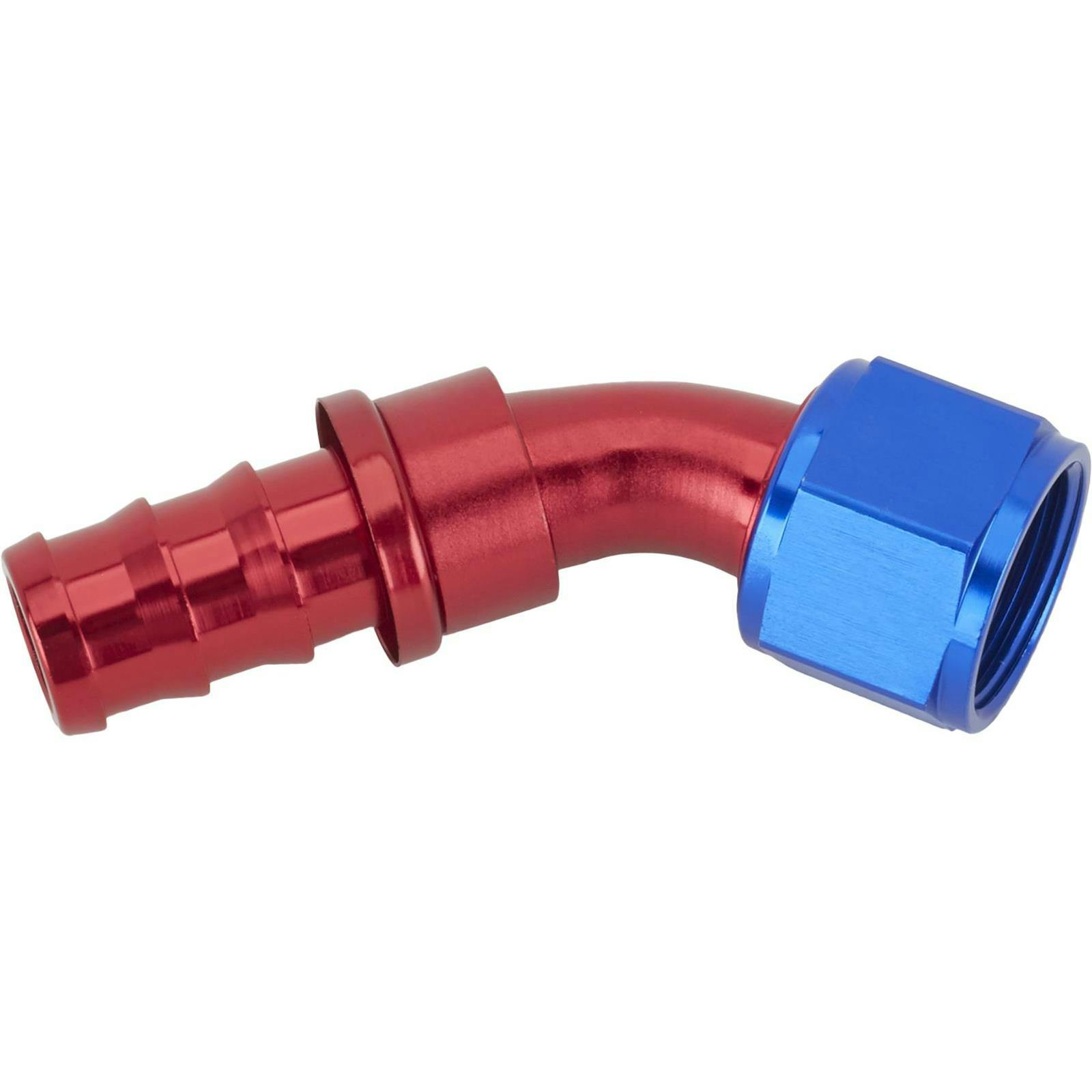 45 Degree Socketless Push-On Hose End, -12 AN