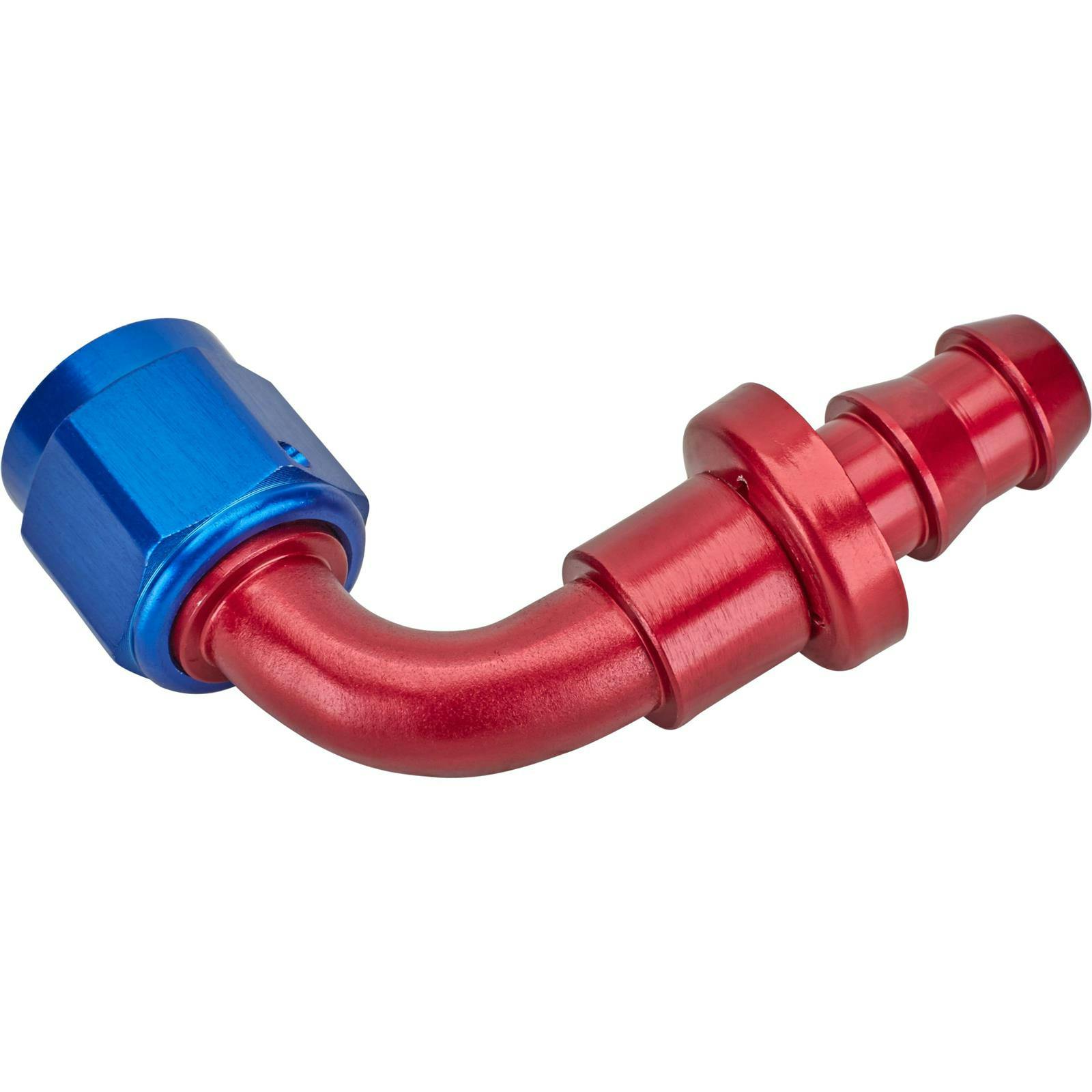 90 Degree Socketless Push-On Hose End, -6 AN