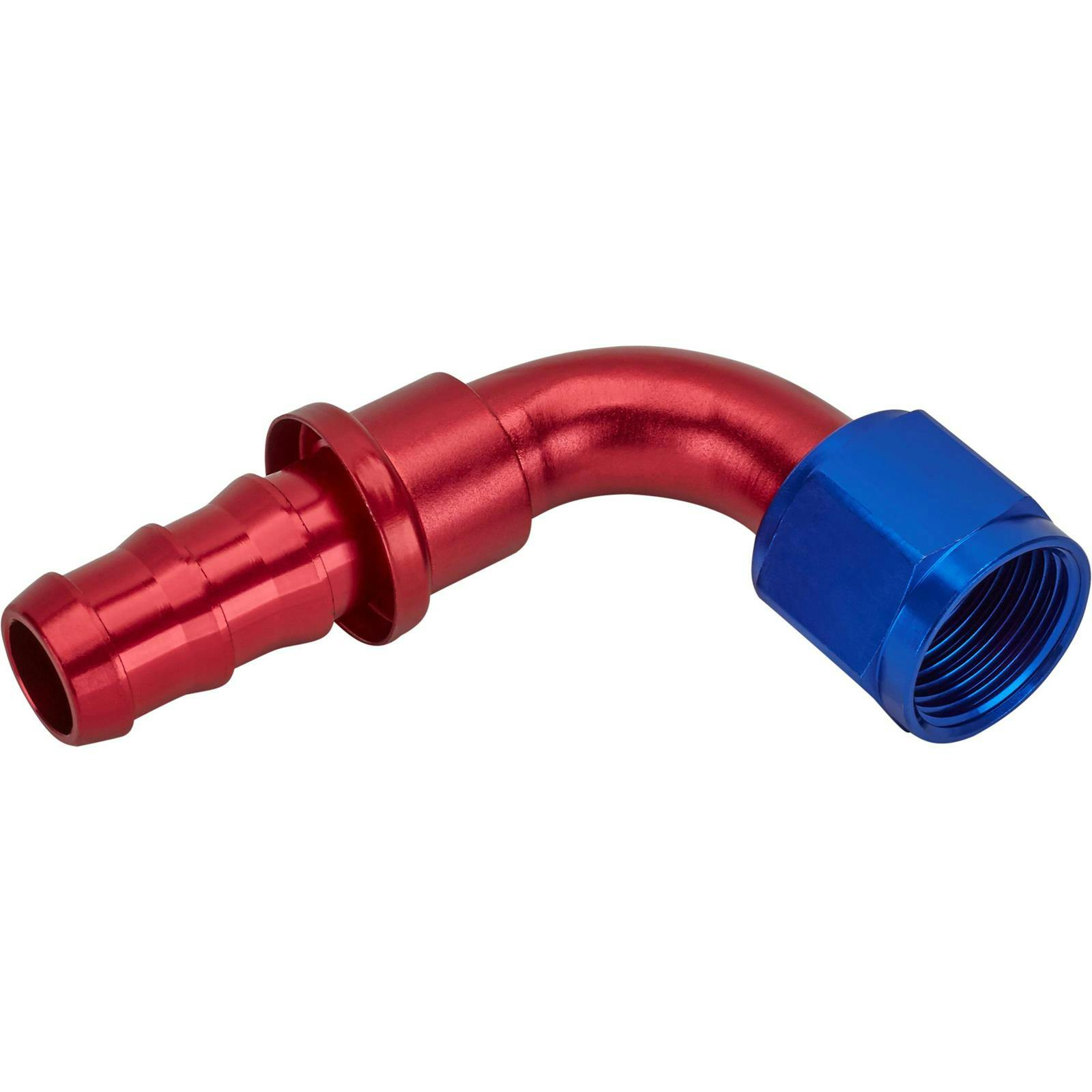 90 Degree Socketless Push-On Hose End, -10 AN