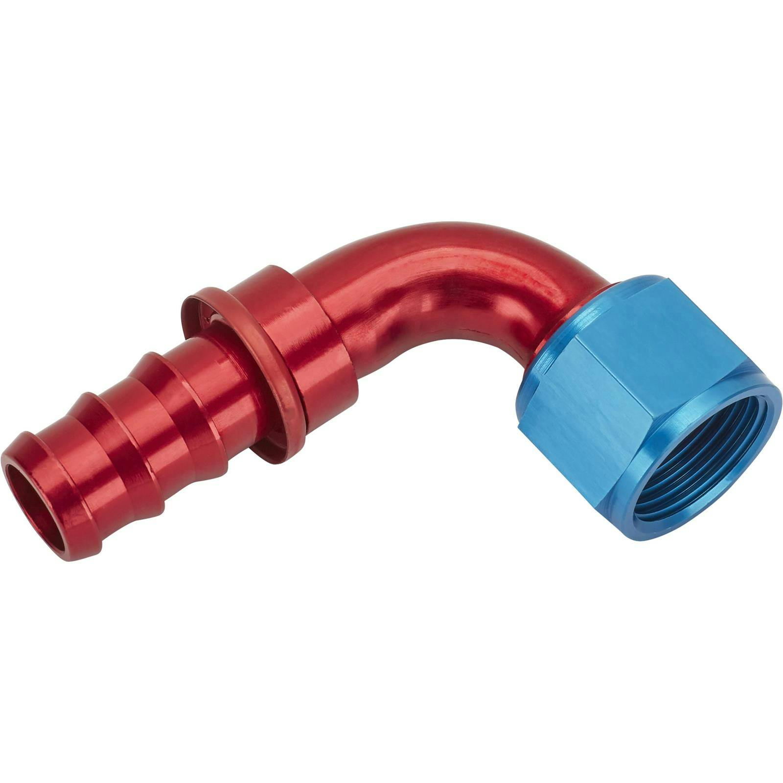 90 Degree Socketless Push-On Hose End, -12 AN