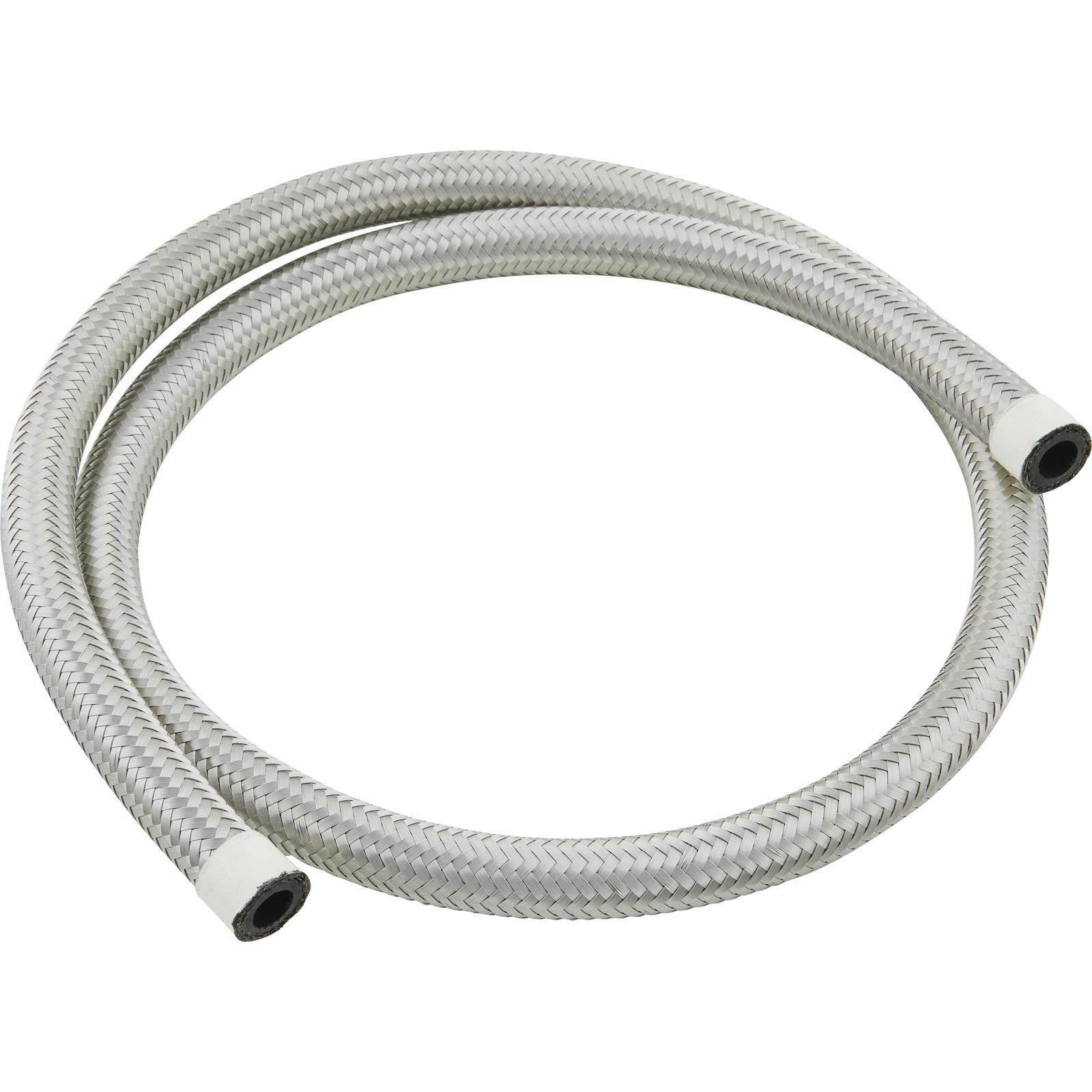 Speedway Stainless Steel Braided Hose Line, -6 AN