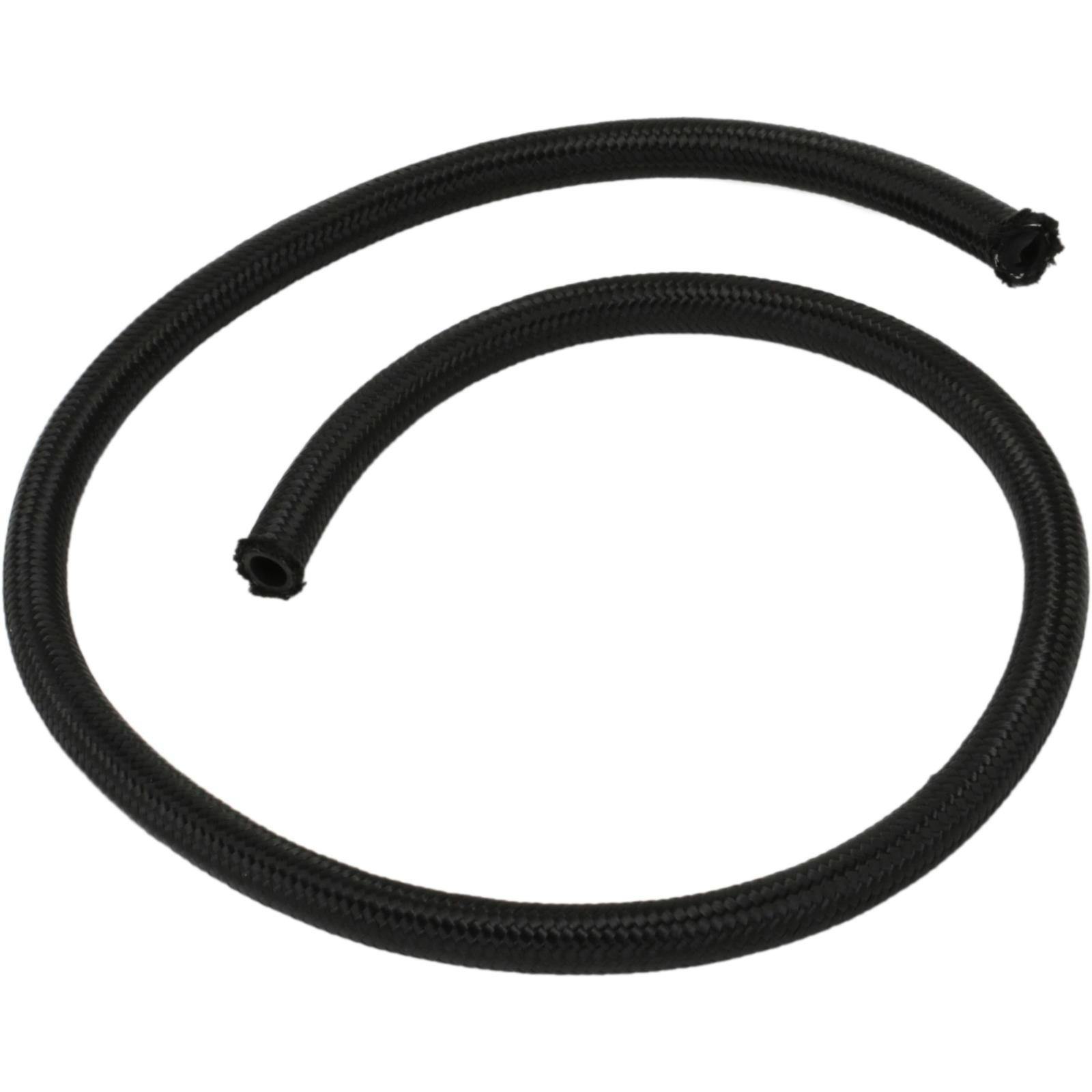 Fragola Premium Black Nylon Braided Rubber Hose, -6 AN