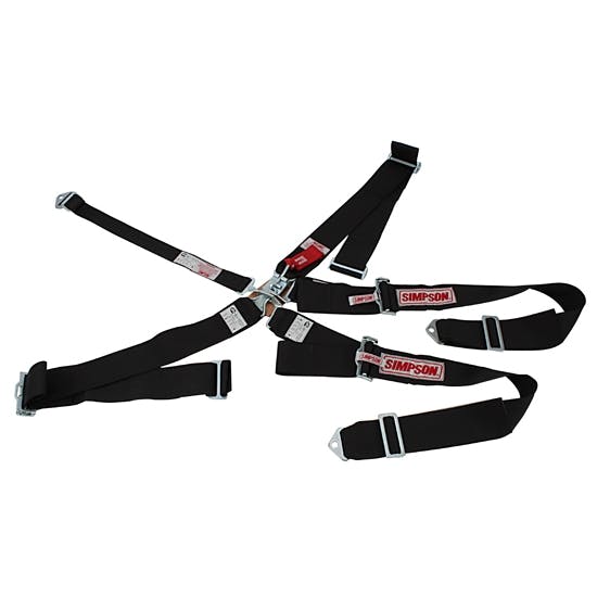 Simpson 5-Point Harness Seat Belt Set, Wrap Around, Pull Up