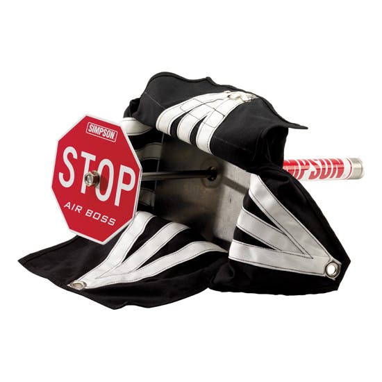 Simpson 42030BK Air Boss 8 Foot Drag Racing Parachute, Black