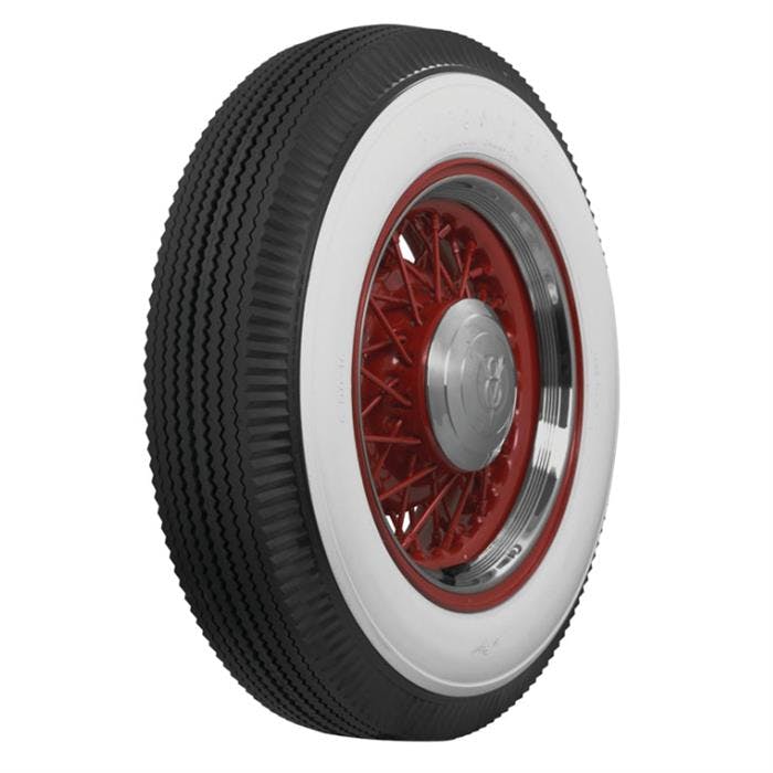 Firestone 633505 2-3/4 Inch Whitewall Bias Ply Tire, 450/475-16