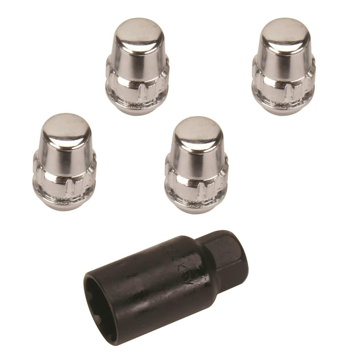 Gorilla Automotive 71481N 1/2-20 Acorn Wheel Locks, 60 Deg. Taper