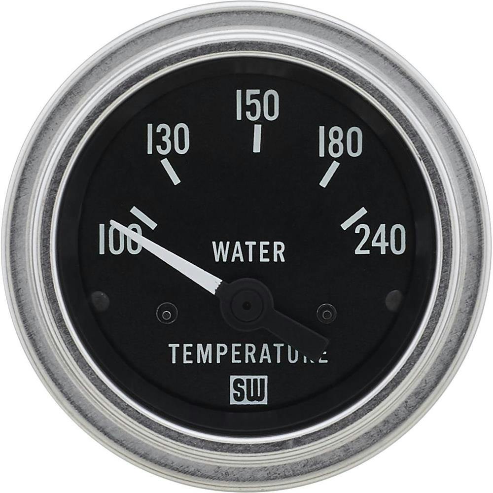 Stewart Warner 82306 2-1/16 Inch Deluxe Electric Water Temp Gauge