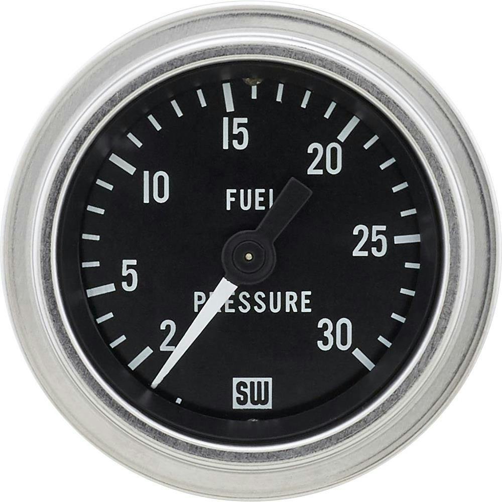 Stewart Warner 82320 2-1/16 Inch Deluxe Mechanical Fuel Pressure Gauge