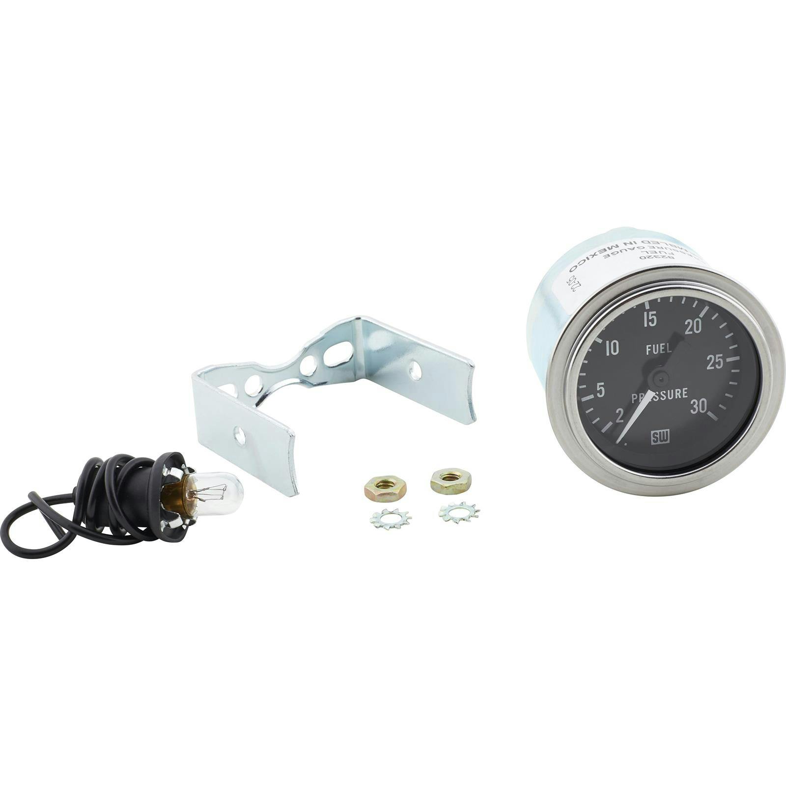Stewart Warner 82320 2-1/16 Inch Deluxe Mechanical Fuel Pressure Gauge
