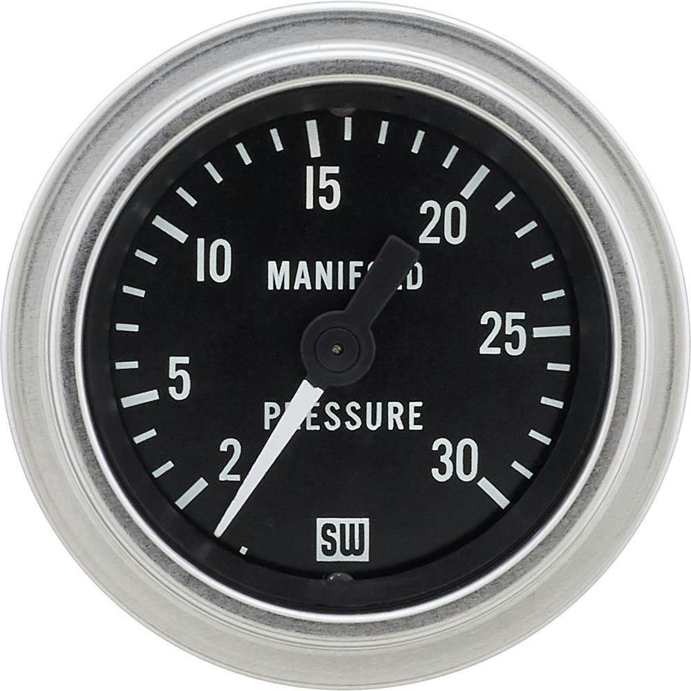 Stewart Warner 82321 Deluxe Manifold Pressure Gauge, Mechanical