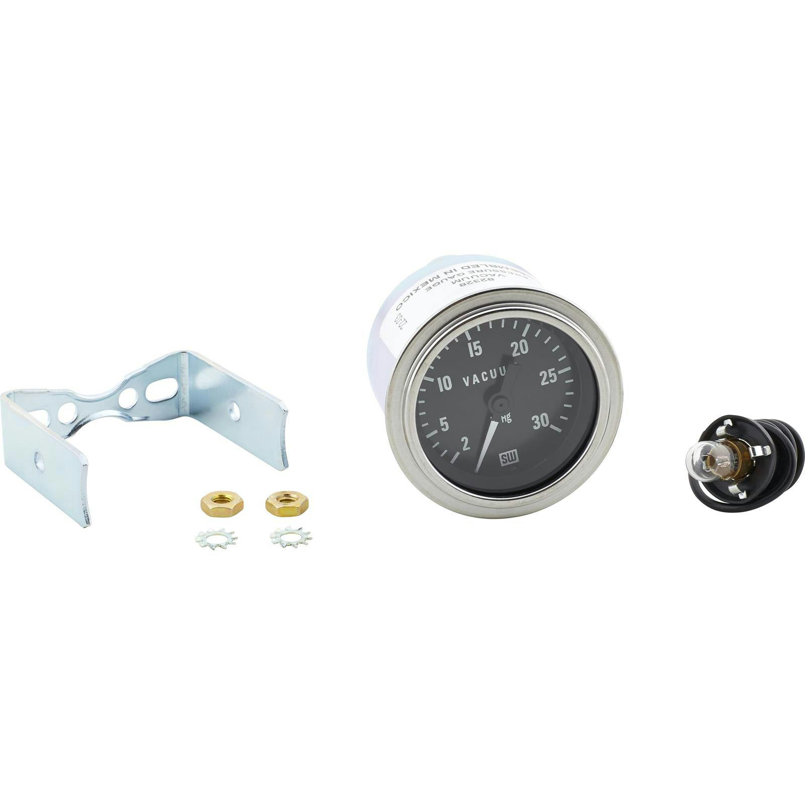 Stewart Warner 82328 Deluxe Vacuum Gauge, Mechanical, 2-1/16 Inch