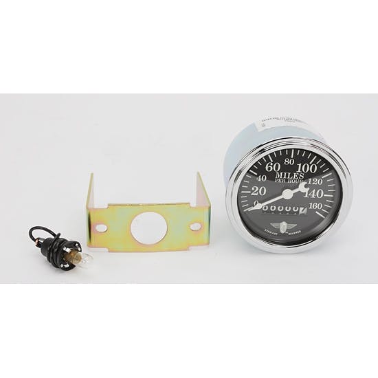 Stewart Warner 82664 Wings Mechanical Speedometer, Black