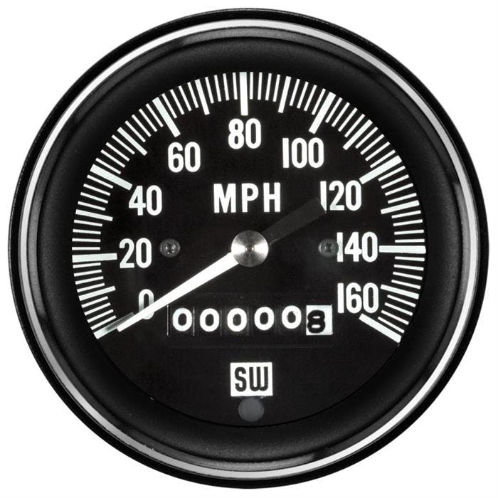 Stewart Warner 550HH-D Heavy Duty Speedometer, Mechanical, 3-3/8 Inch