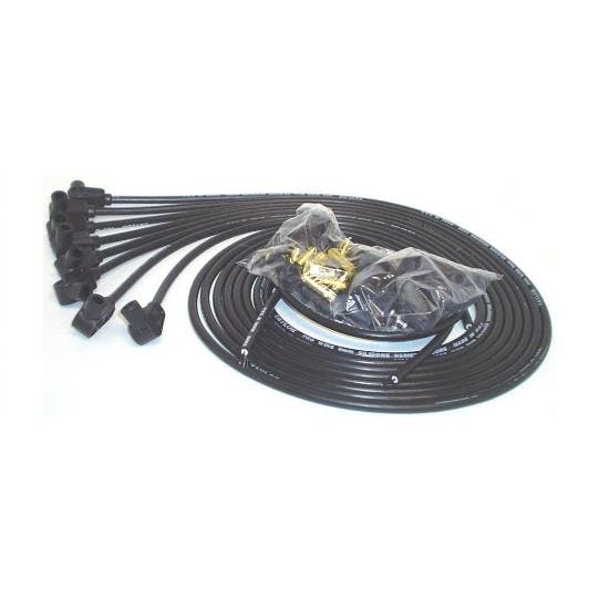 Taylor 70051 8mm Spark Plug Wires, 90 Deg, Resistor Core, Black