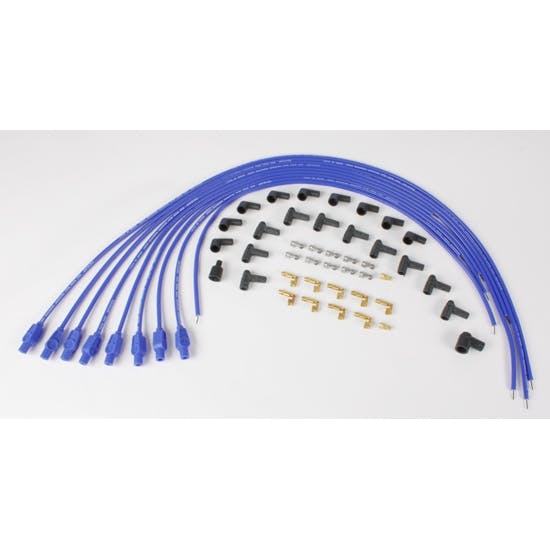 Taylor 70655 8mm Spark Plug Wires, Straight, Resistor Core, Blue