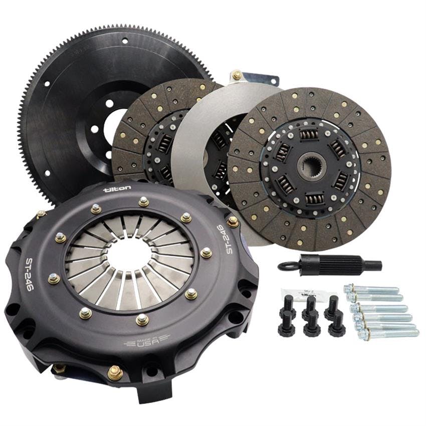 Tilton 55-1004 Twin Disc Clutch Kit, Chevy LS, T56, Organic