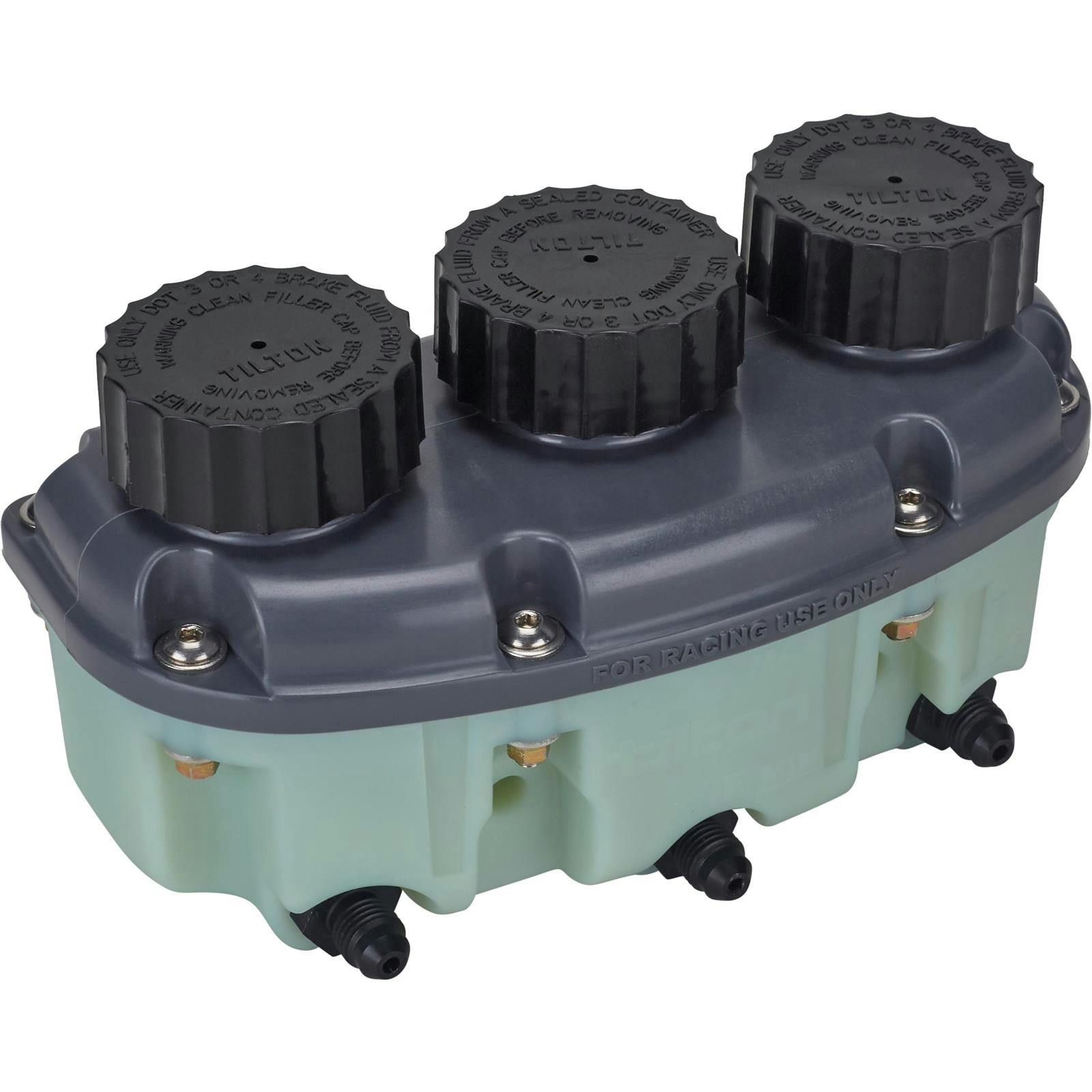 Tilton 72-578 Three Chamber Low Profile Plastic Reservoir, AN -4