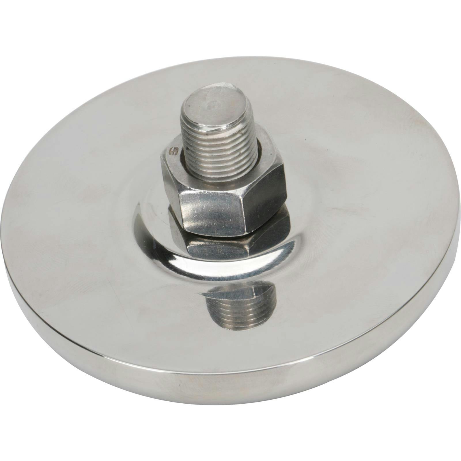 Speedway Brake Pedal Foot Pad, Round, Stainless Steel