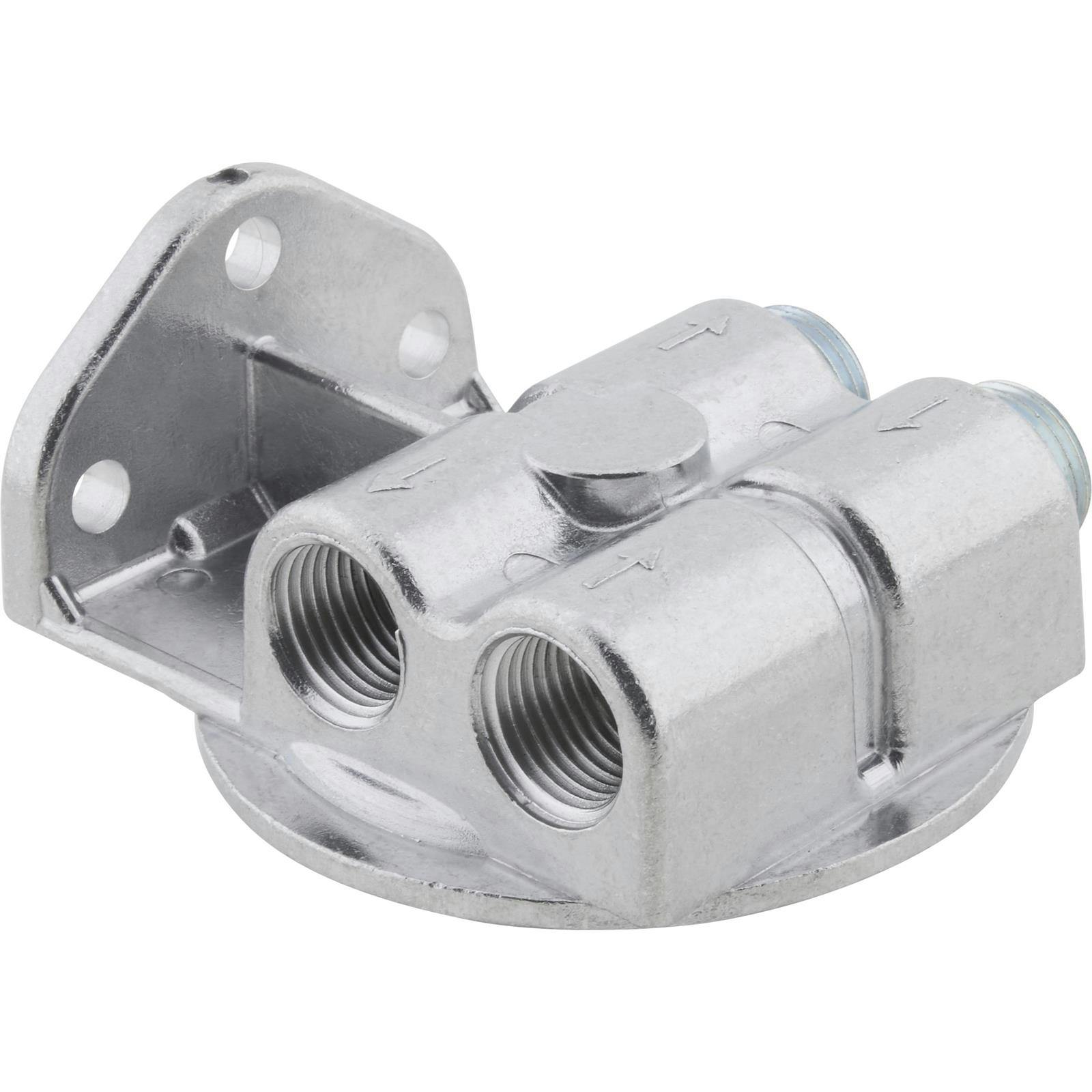 Single Remote Oil Filter Bracket, Chevy Filter
