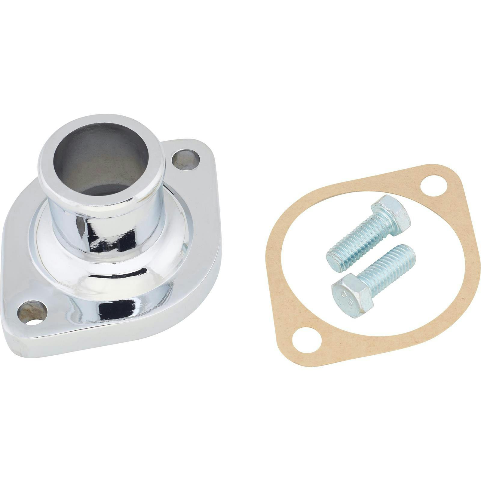 Chevy/Mopar Chrome Water Neck, Gasket Sealed