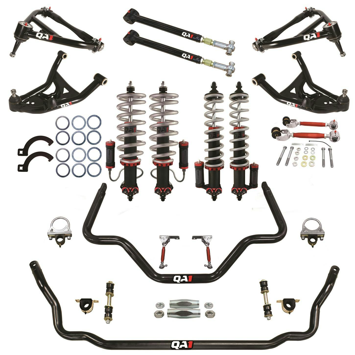 QA1 BW03-GMB4 Level 3 Big Wheel Kit, MOD Shocks, 71-76 GM B-Body