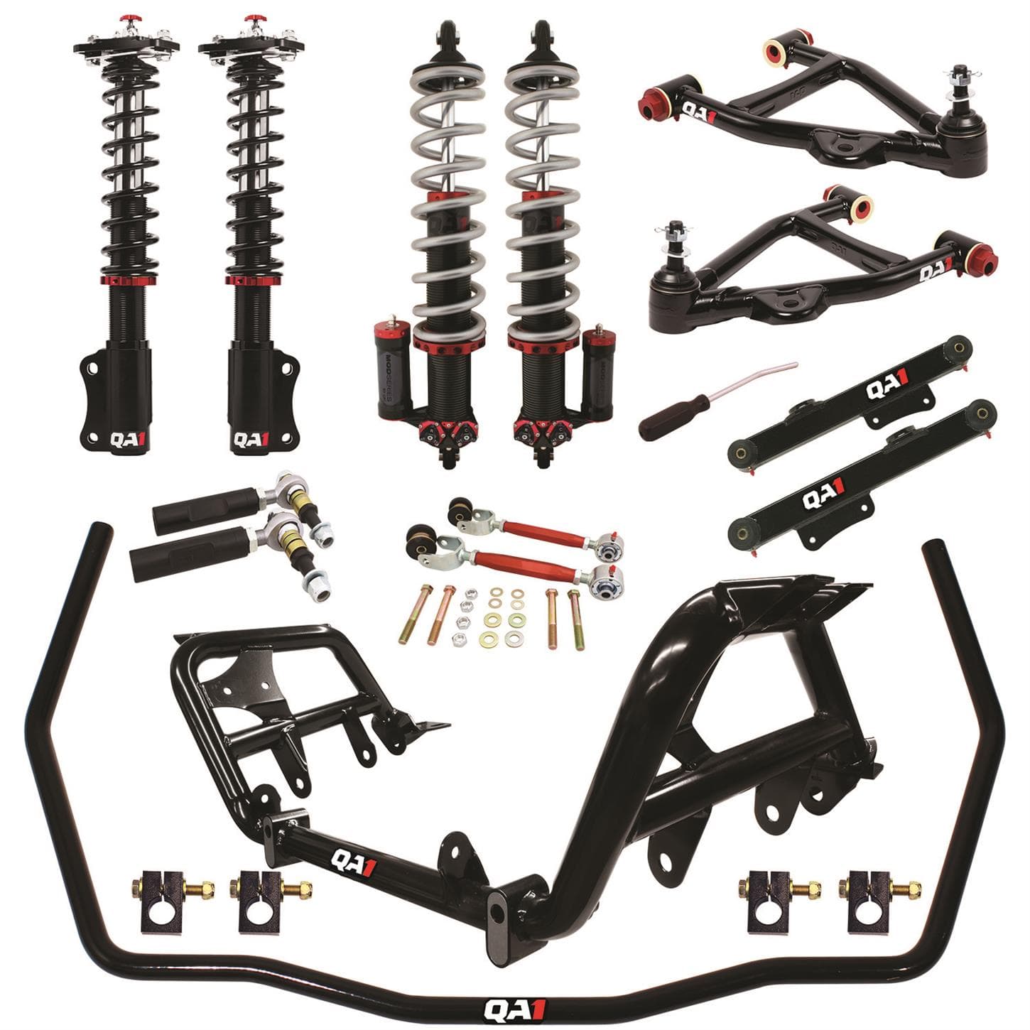 QA1 DK43-FMM2 Lvl 3 Full Vehicle Drag Kit, 87-89 Mustang W/Shocks