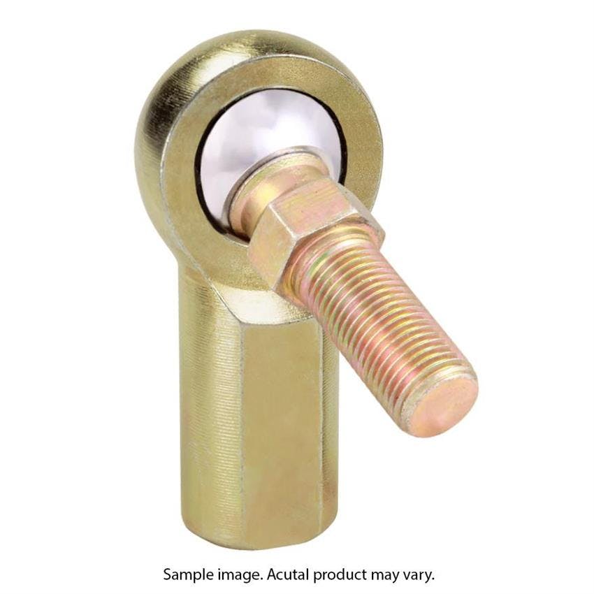 QA1 EXFL4S EX Series Carbon Steel Rod End, Female, LH 1/4 Bore, 1/4-28, Stud