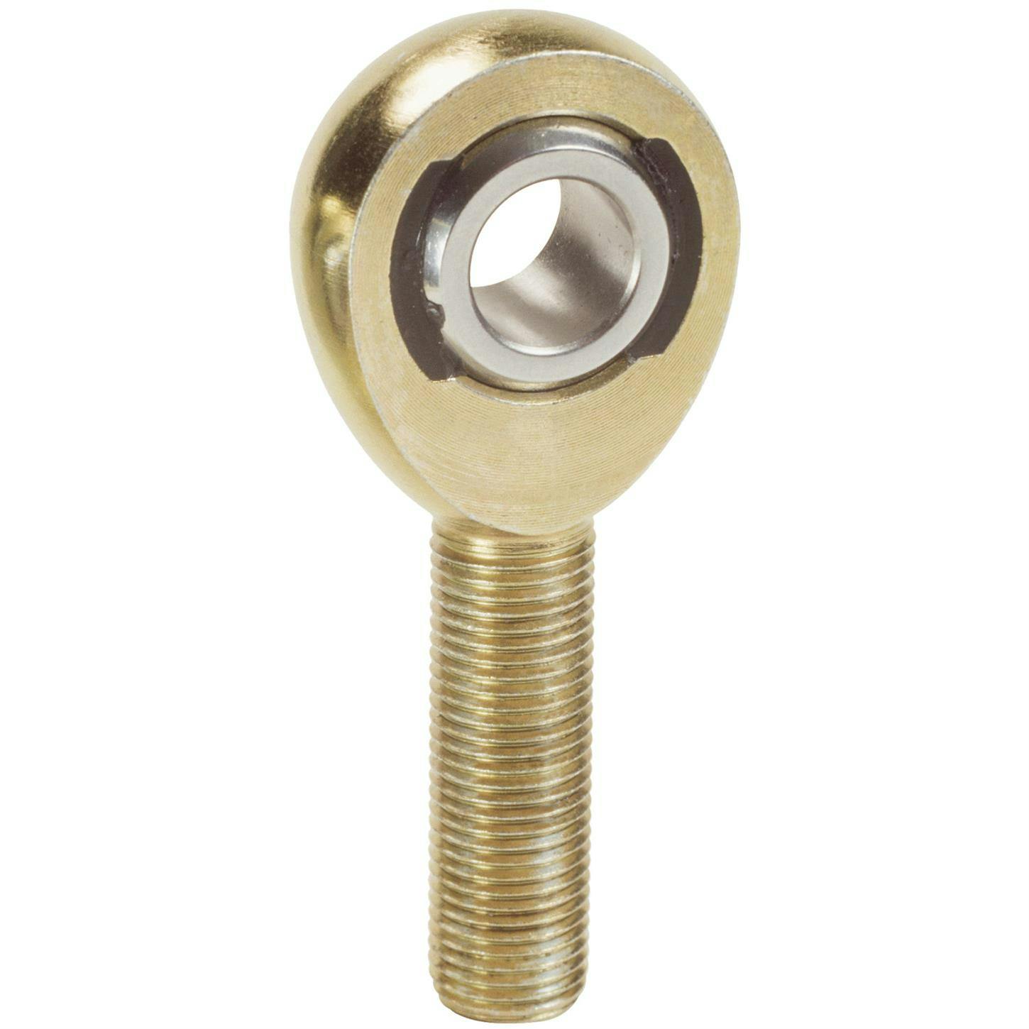 QA1 EXMR6-7 EX Series Carbon Steel Rod End, Male, RH 3/8 Bore, 7/16-20