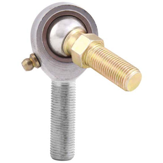 QA1 KML6SZ K Series Rod End, Carbon Steel, 3-Piece, 3/8-24 LH, Zerk