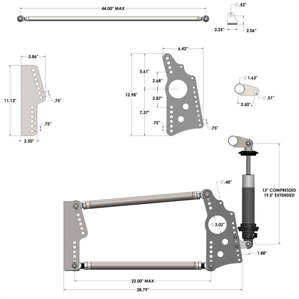 UNIVERSAL, 4-LINK, PARALLEL