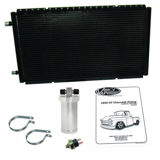 Vintage Air 021357 Condenser w/Chrome Drier, 55-57 Chevy Pickup