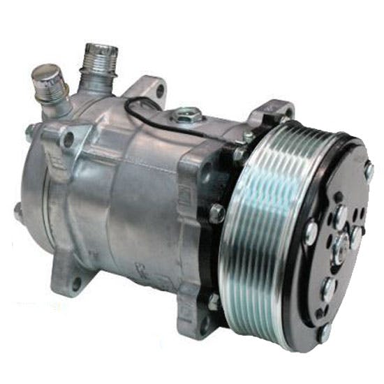 Vintage Air 04709-VMA A/C Compressor, 7 Groove Pulley, Plain