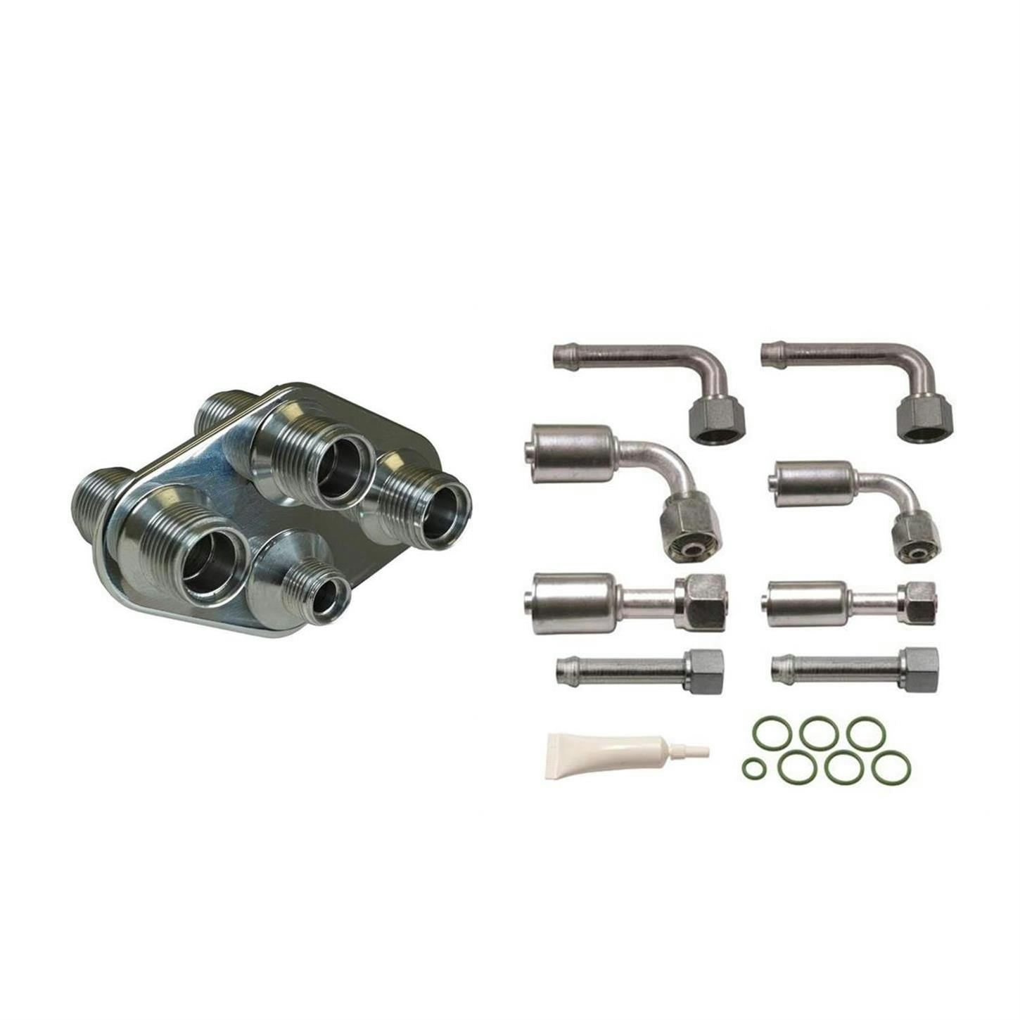 4-Way Bulkhead Plate and Fitting Kit for Heat and A/C, Diamond