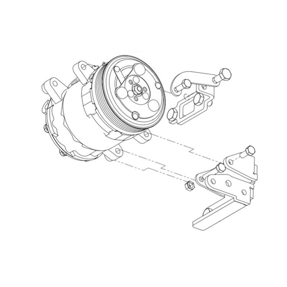 Vintage Air 150002 SureFit Ford 460 A/C Compressor Bracket