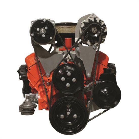 Vintage Air 15801-VCB Steel-eez Top-mount Brckts Short Water Pump