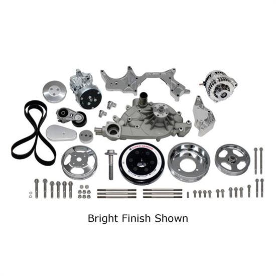 Vintage Air 172016 Front Runner Drive System GM LS Blk/Chrome