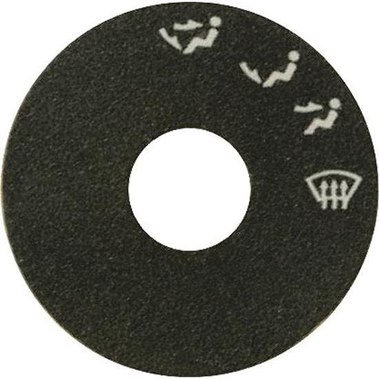 Vintage Air 20570-VUP Air Flow Selector Decal For Rotary Controls