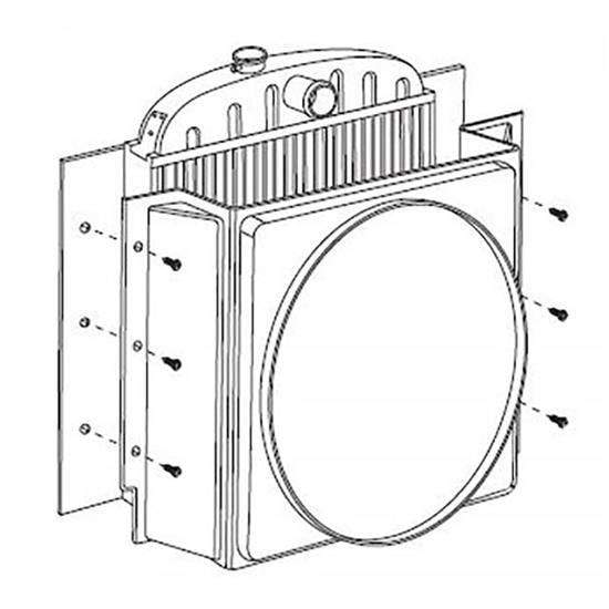 Vintage Air 32055-LCF 1955-59 Chevrolet Pickup Fan Shroud Kit