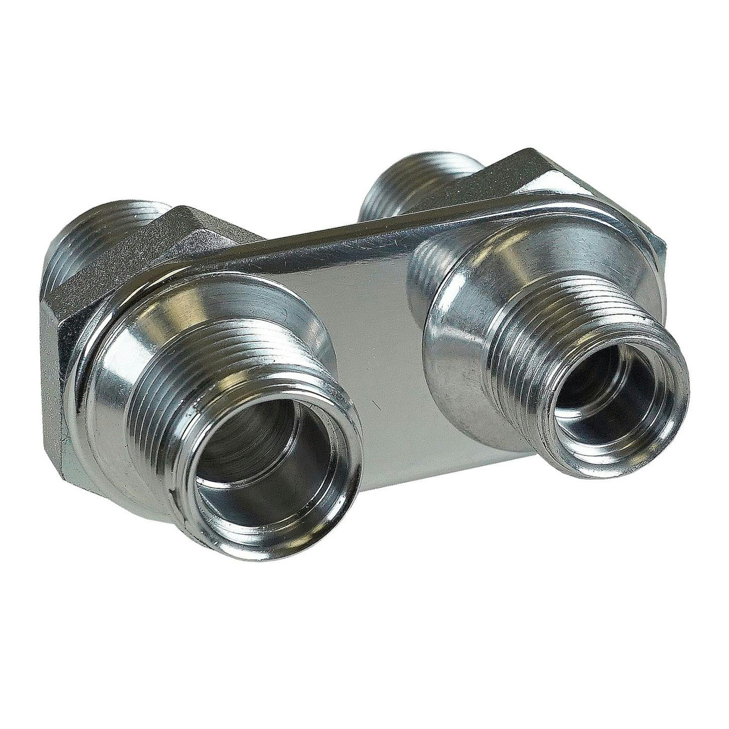 Vintage Air 382800-MBA Streamline Aluminum 2-way Bulkhead Plate