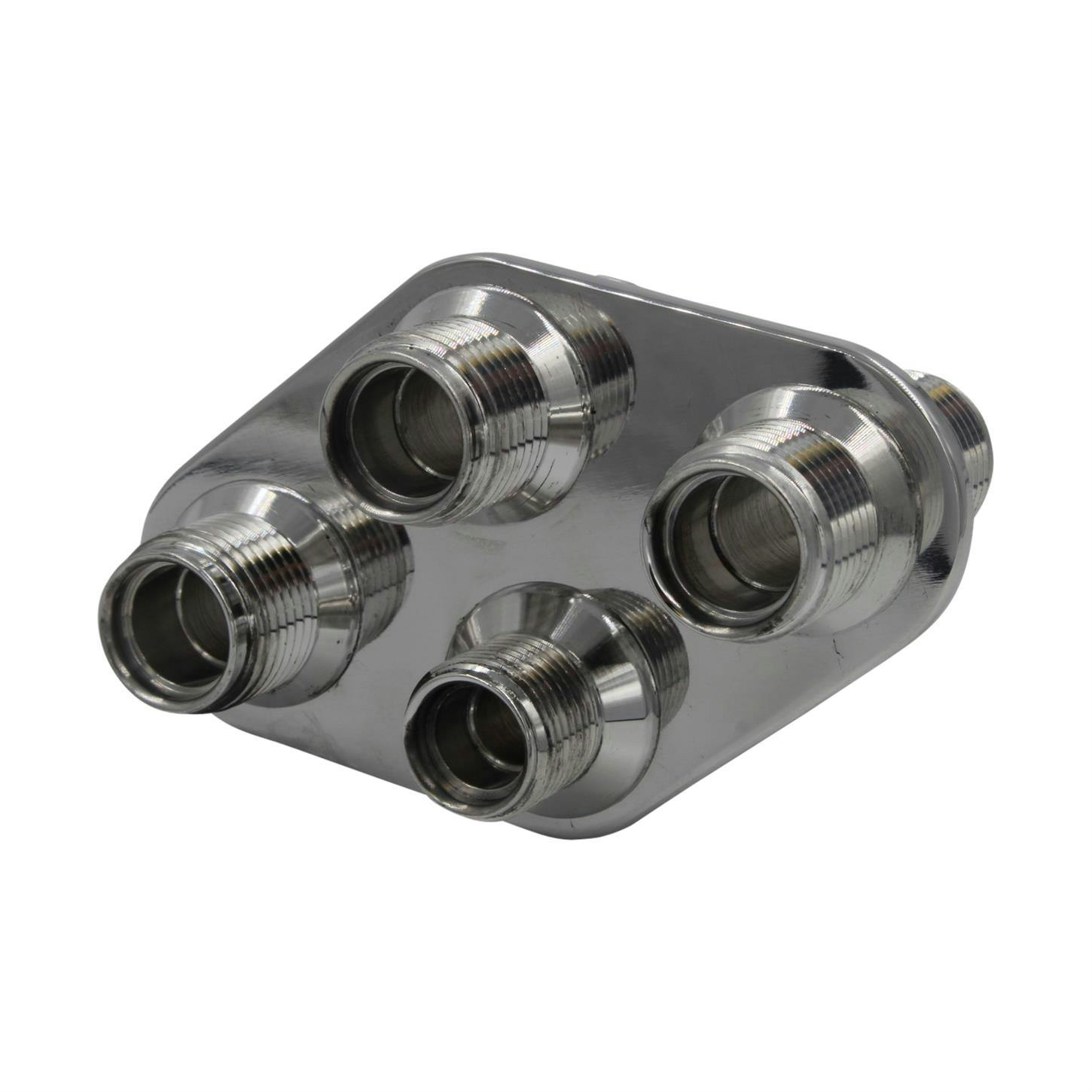 Vintage Air 388800-MBA Streamline Pol Alum 4-way Diamond Blkhd Pt